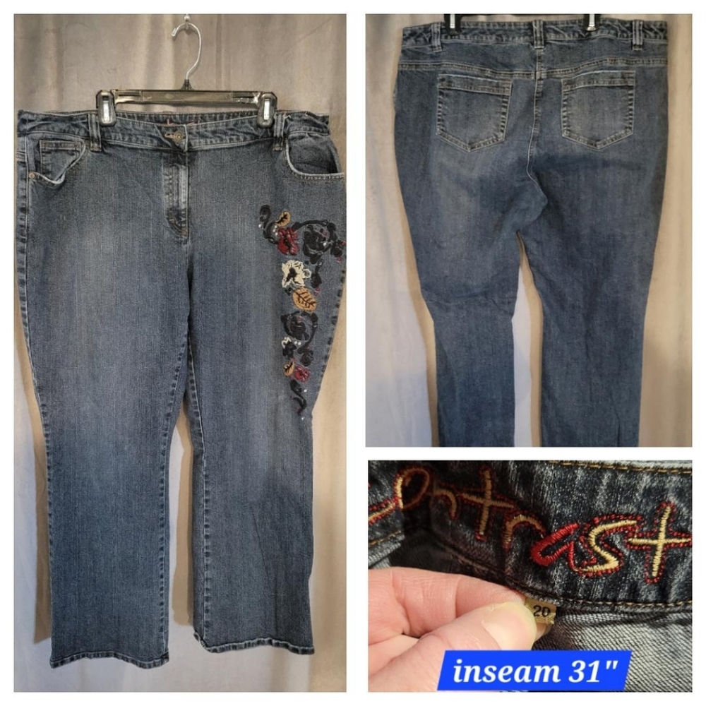 20x31 cute jeans with embroidery